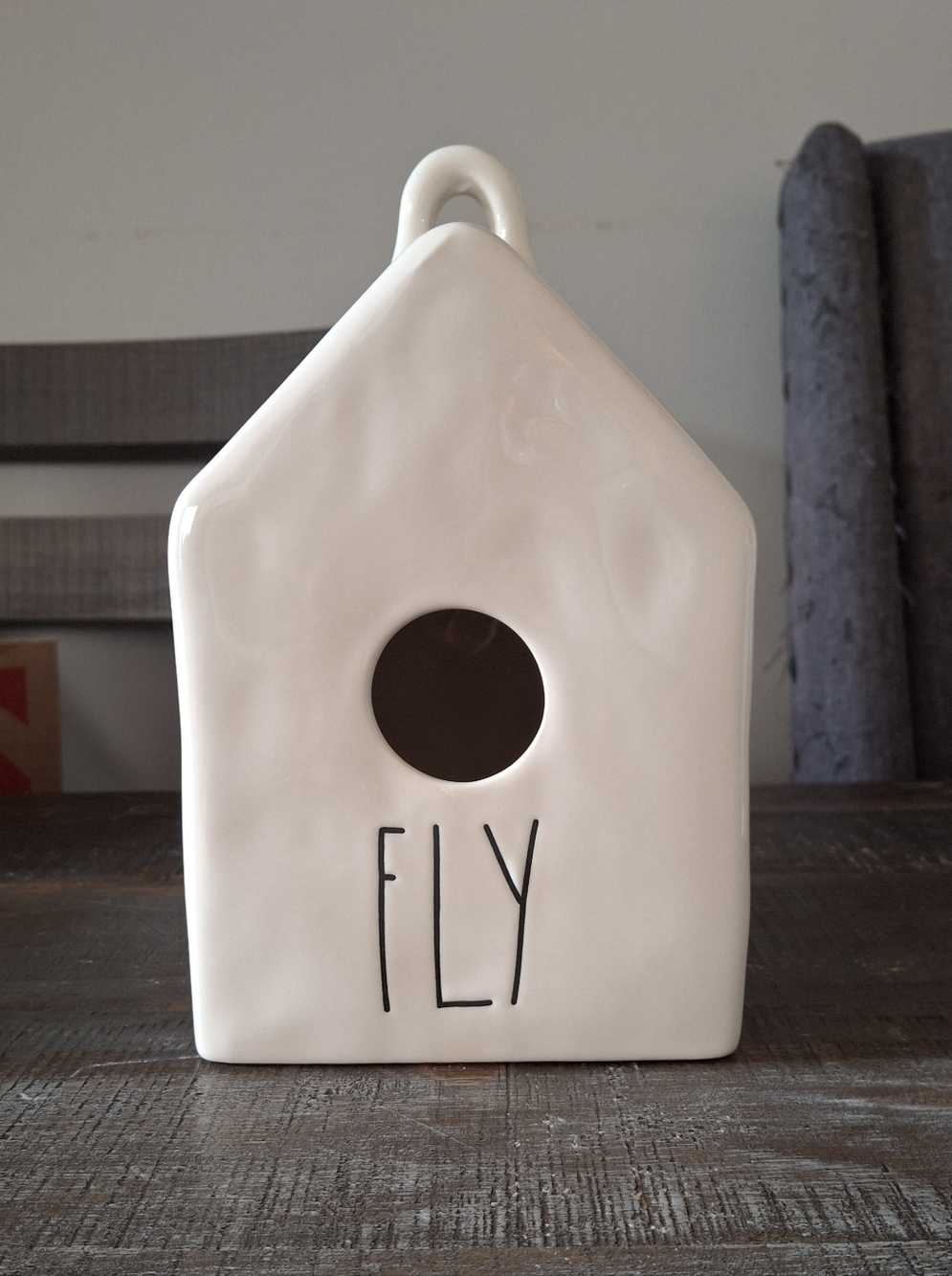 Rae Dunn 'FLY' Ceramic Birdhouse